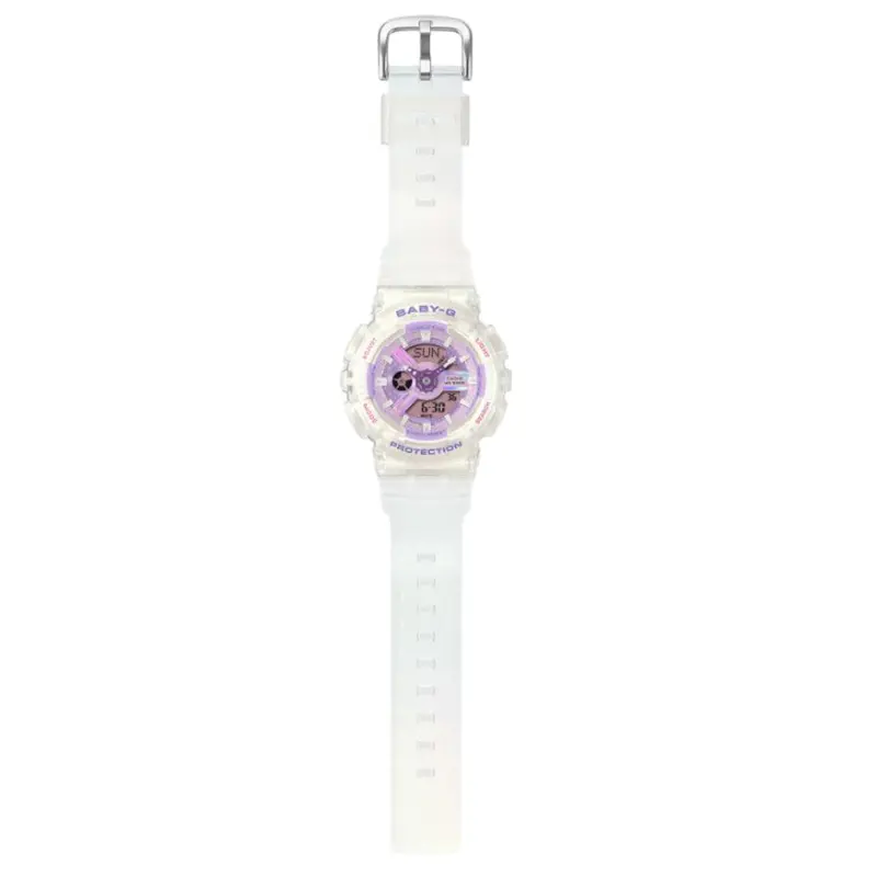 Casio Baby-G Transparent Resin Strap Women's Watch - Shock Resistant | Ba-110Ps-7Adr 2