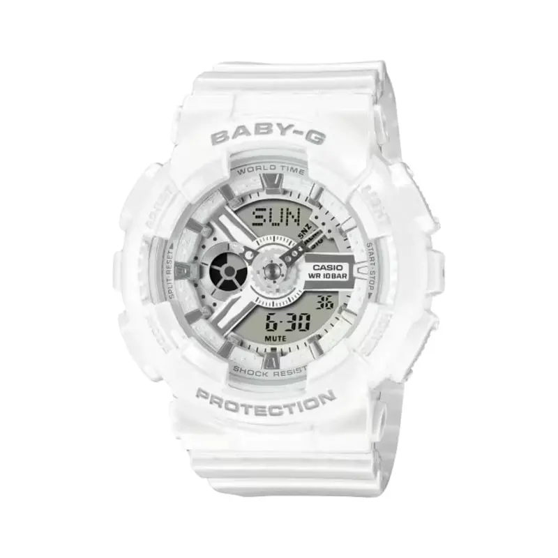 Casio Baby-G White Dial Digital Women Watch Ba-110X-7A3dr 1