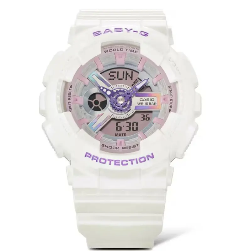 Casio Baby-G White Resin Strap Women Watch Ba-110Fh-7Adr 2