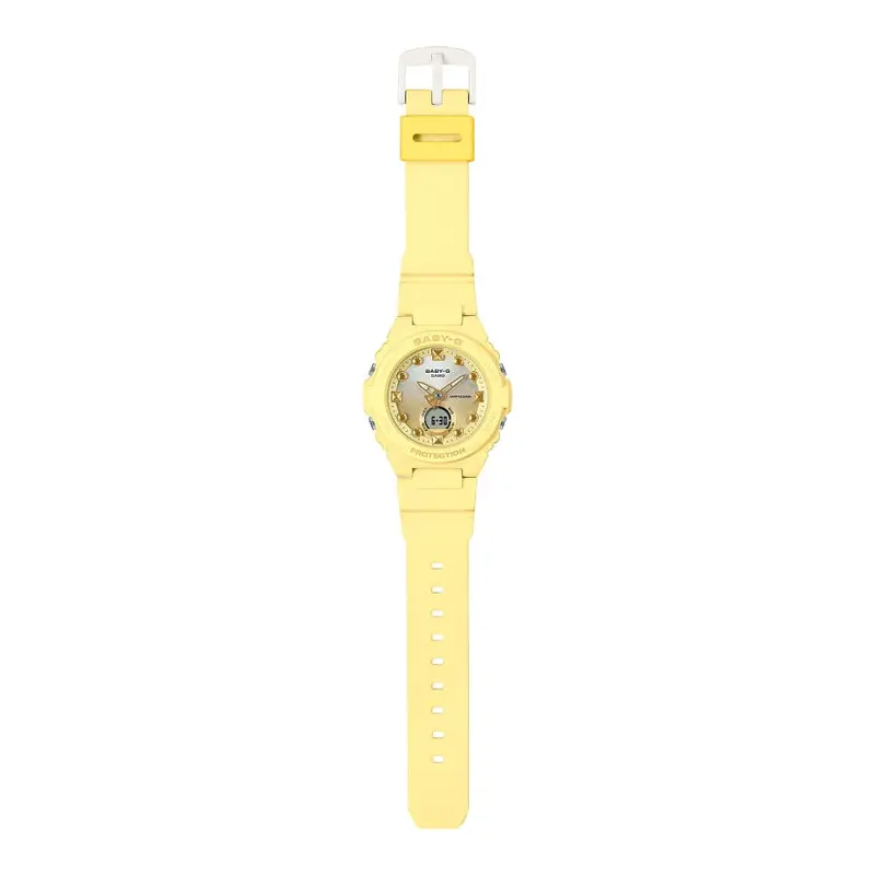 Casio Baby-G Yellow Resin Strap Women Watch Bga-320-9Adr 2