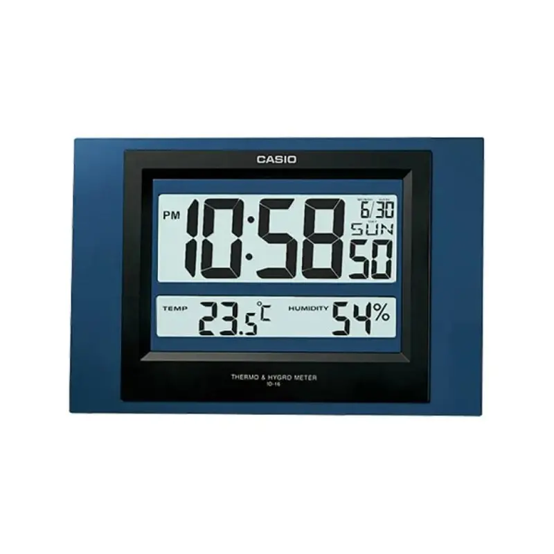 Casio Blue Digital Clock Id-16S-2D-P 1