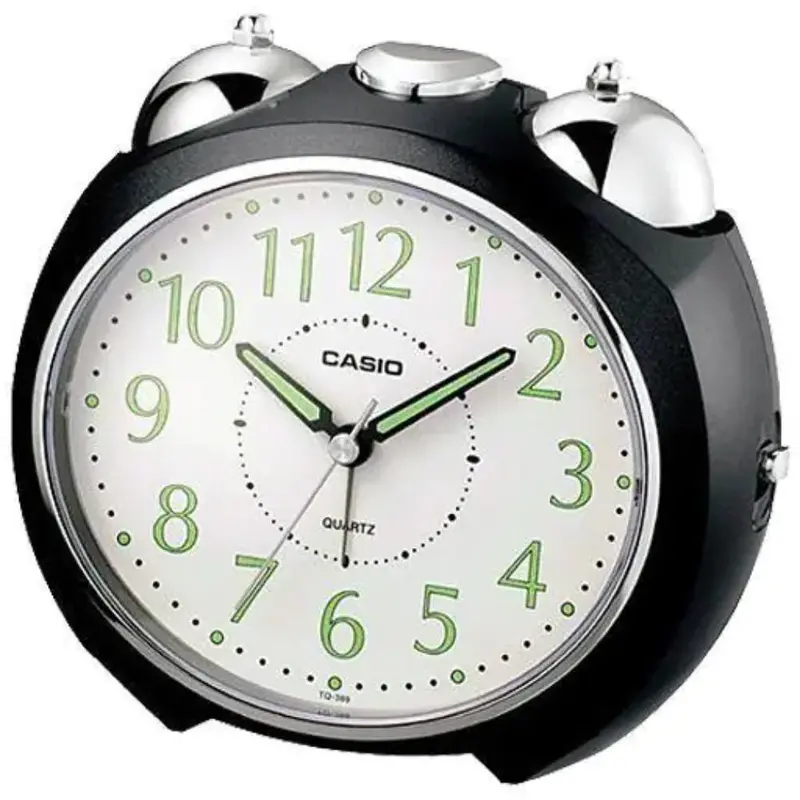 Casio Clock Black Case Table Clock Tq-369-1Df-P 1