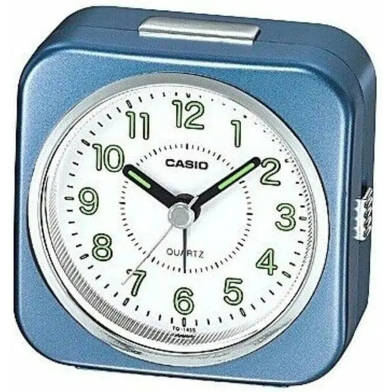 Casio Clock Blue Case Table Clock Tq-143S-2Df-P 1