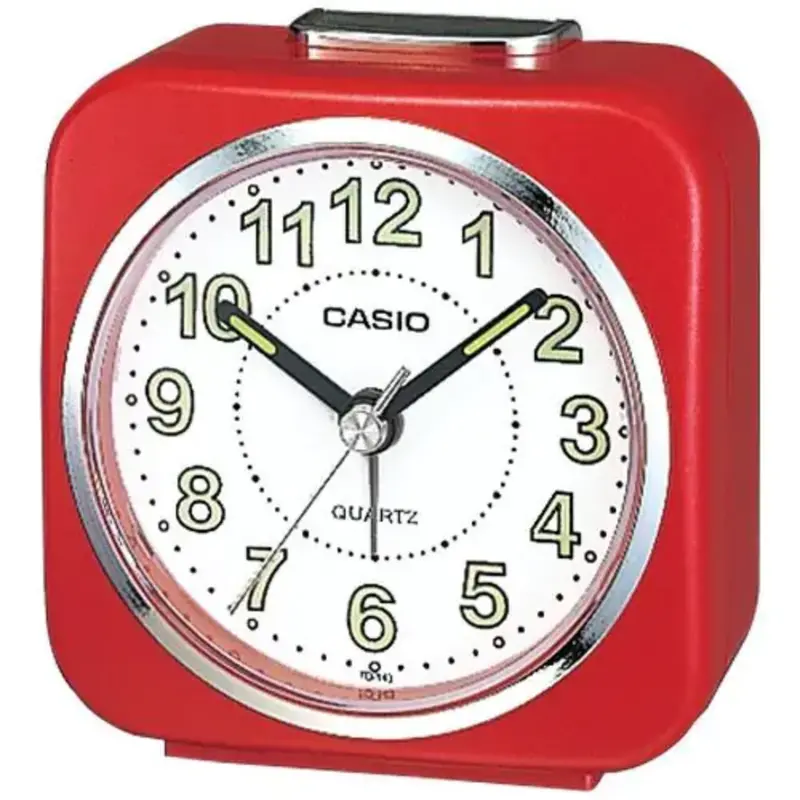 Casio Clock Red Case Table Alarm Clock Tq-143S-4Df-P 1