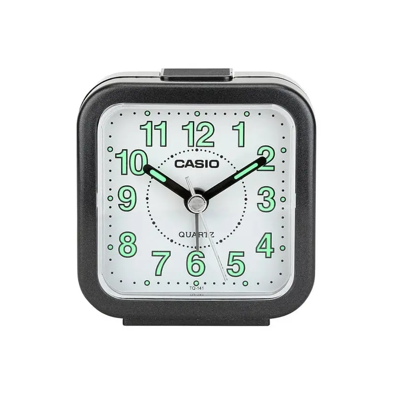 Casio Clock Traveler Small Size Black White Beeper Sound Alarm Tq-142-1D-P 1