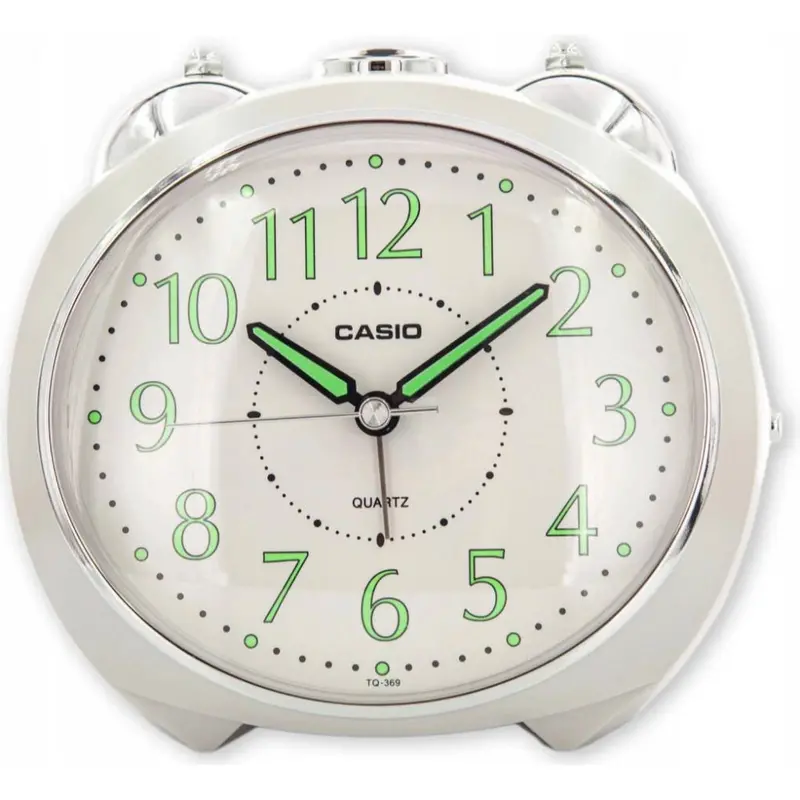 Casio Clock White Case Table Clock Tq-369-7Df-P 1