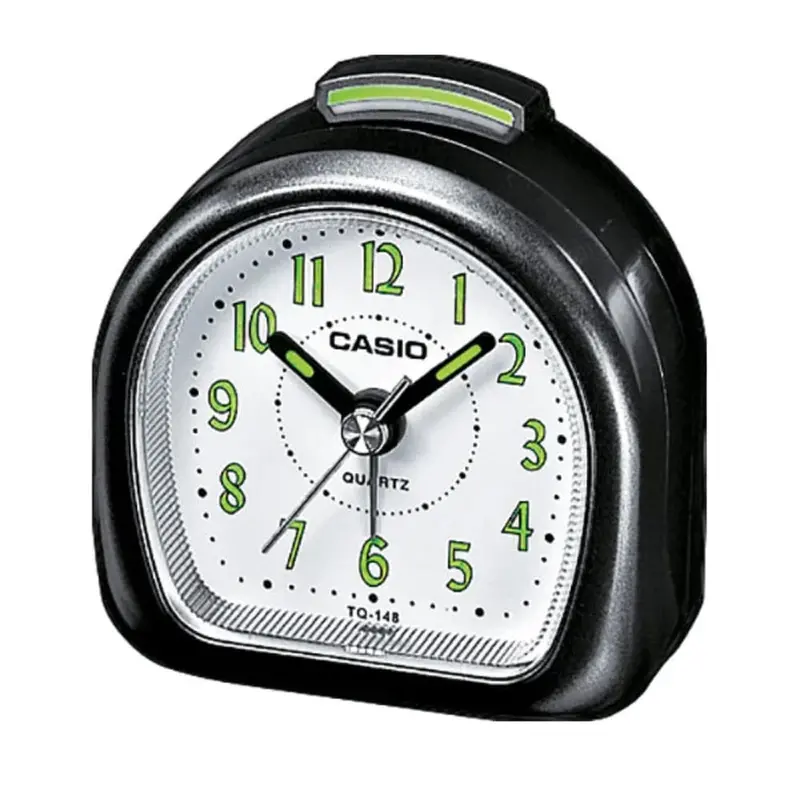Casio Clock White Dial Black Case Tq-148-1D-P 1