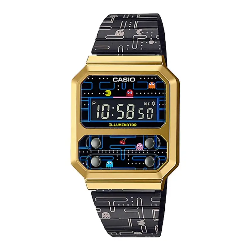 Casio Digital A100wepc-1Bdr Pac-Man Limited Edition Men's Watch 1