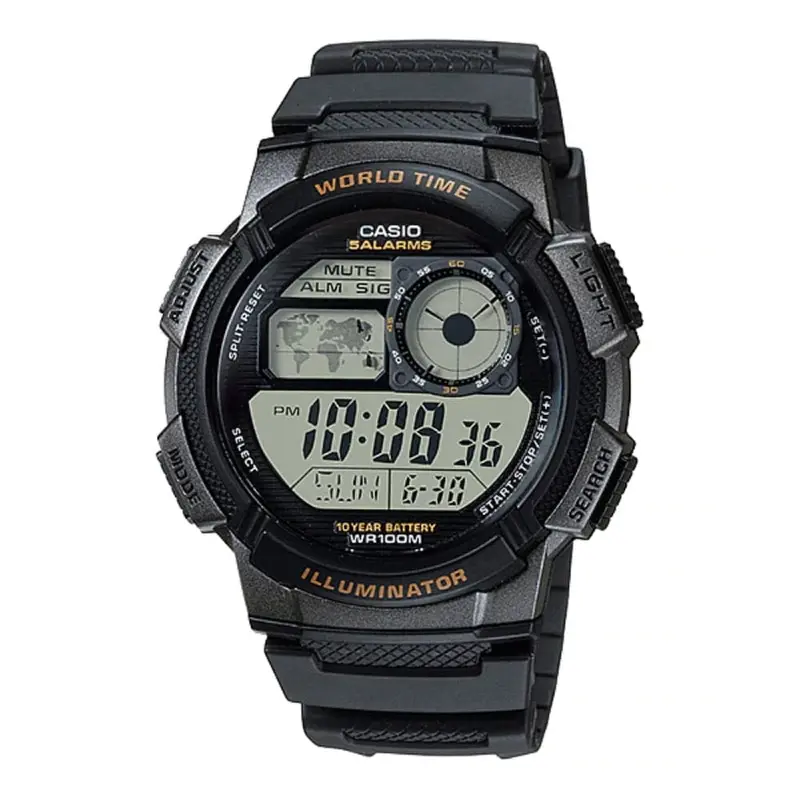 Casio Digital Ae-1000W-1Avdf-P Black Resin Men's Watch 1