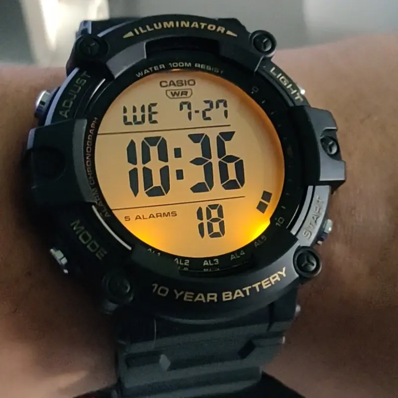 Casio Digital Ae-1500Whx-1Avdf Black Resin Strap Men Watch 1