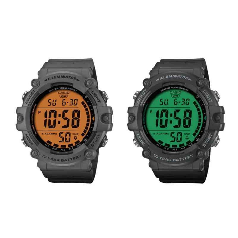 Casio Digital Grey Resin Strap Men's Watch Ae-1500Whc Series 1