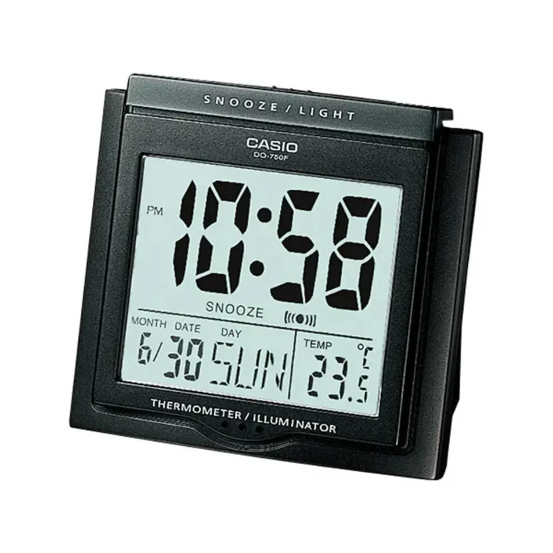 Casio Digital Illuminator Table Clock Dq-750F-1D-P 1