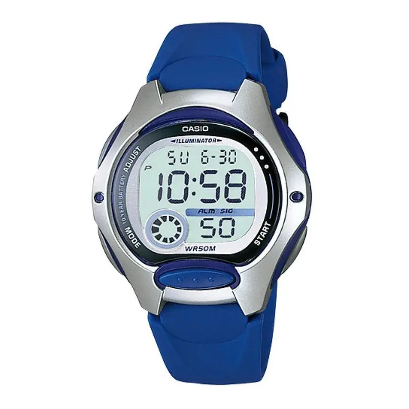 Casio Digital Lw-200-2Avdf-P Blue Resin Strap Unisex Watch 1