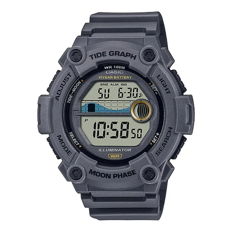 Casio Digital Sporty Gray Resin Men's Watch Ws-1300H-8Avdf-P 1