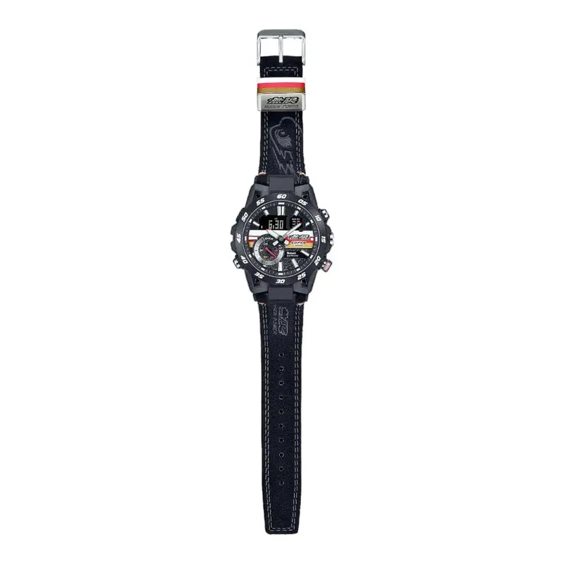 Casio Edifice Black Alcantara Material Band Men Watch Ecb-40Mu-1Adr 2