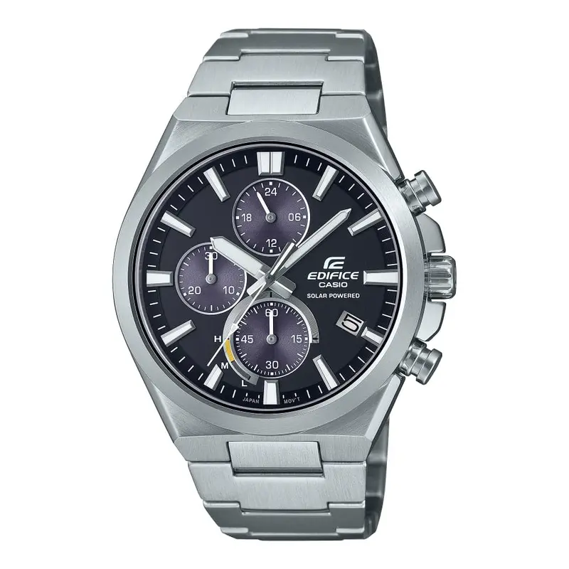 Casio Edifice Black Dial Silver Stainless Steel Strap Men Watch Eqs-950D-1Avudf 1