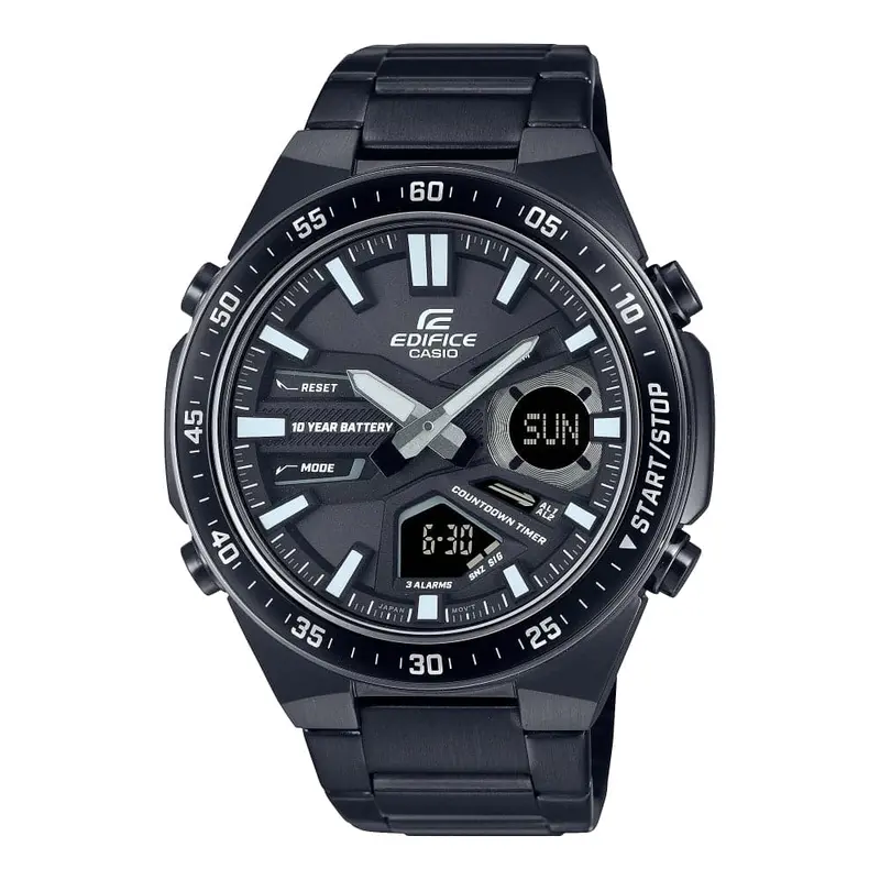 Casio Edifice Black Dial Stainless Steel Strap Men Watch Efv-C110dc-1Adf 1