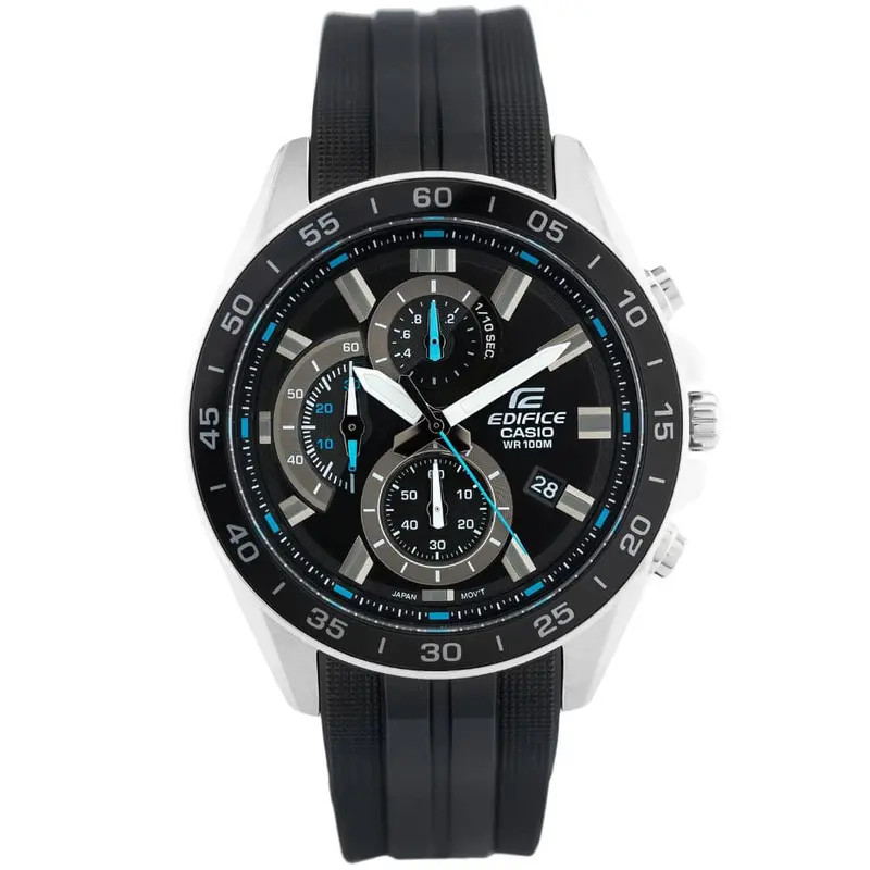 Casio Edifice Black Resin Strap Men Watch Efv-550P-1Avudf-P 1