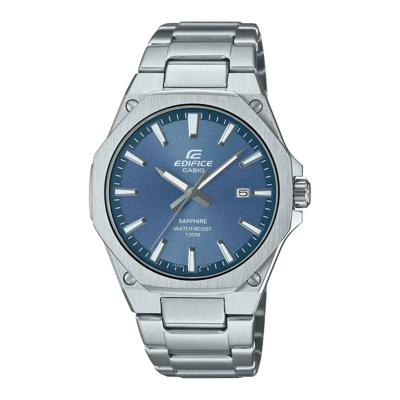 Casio Edifice Blue Dial Silver Stainless Steel Strap Men Watch Efr-S108d-2Avudf 1