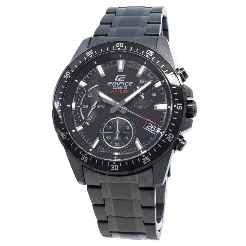 Casio Edifice Chronograph Black Stainless Steel Men Watch Efv-540Dc-1Avudf-P 2