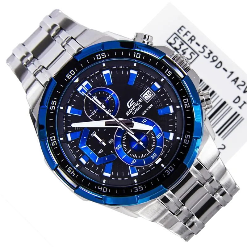 Casio Edifice Chronograph Stainless Steel Strap Men Watch Efr-539D-1A2vudf-P 2