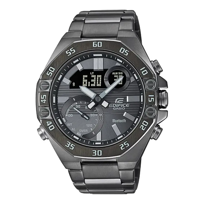 Casio Edifice Ecb-10Dc-1Bdf Gray Dial Stainless Steel Men's Watch 1