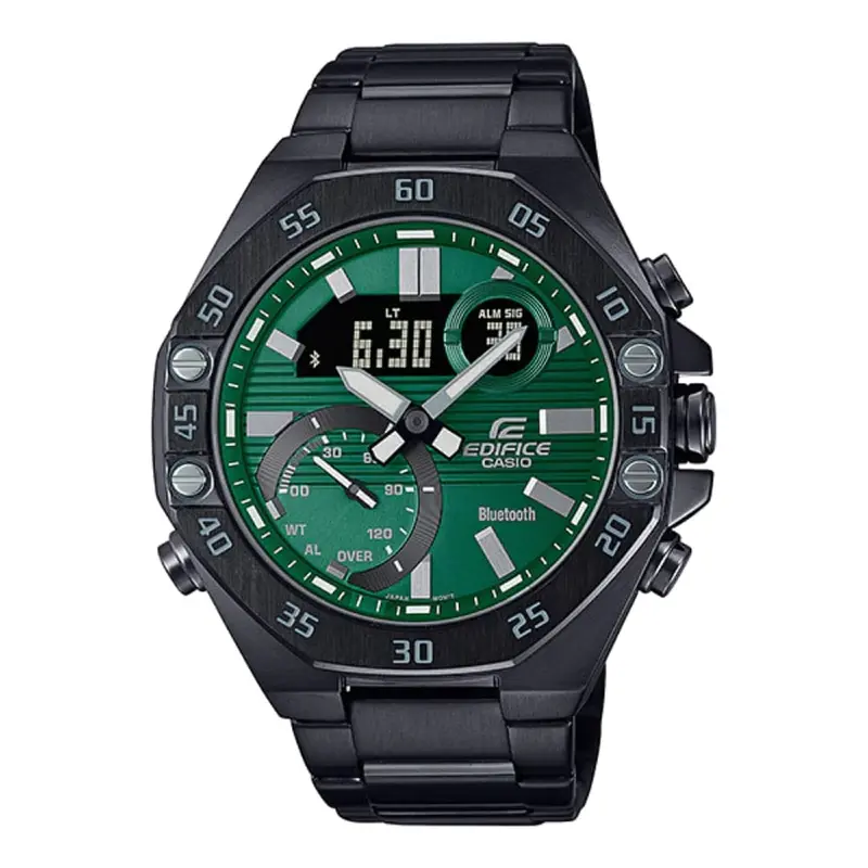 Casio Edifice Ecb-10Dc-3Adf Green Dial Stainless Steel Men's Watch 1