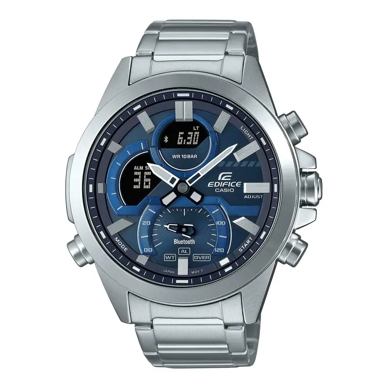 Casio Edifice Ecb-30D-2Adf Blue Stainless Steel Men Watch 1