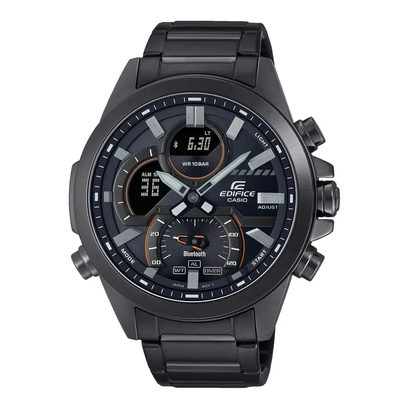Casio Edifice Ecb-30Dc-1Adf Black Stainless Steel Men Watch 1