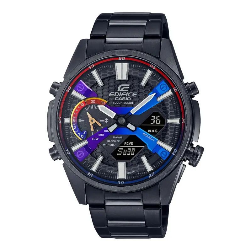 Casio Edifice Ecb-S100hg-1Adf Black Stainless Steel Men Watch 1