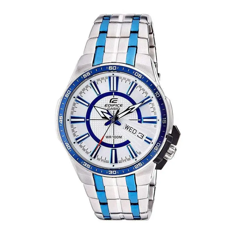 Casio Edifice Efr-106Bb-7Avudf Two Tone Stainless Steel Men's Watch 1