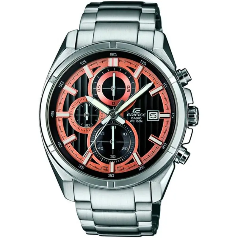 Casio Edifice Efr-532D-1A5vudf 3-Hand Analog Silver Stainless Steel Men's Watch 1
