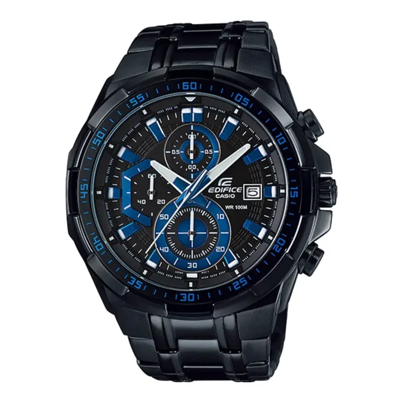 Casio Edifice Efr-539Bk-1A2vudf Chronograph Black Stainless Steel Men's Watch 1
