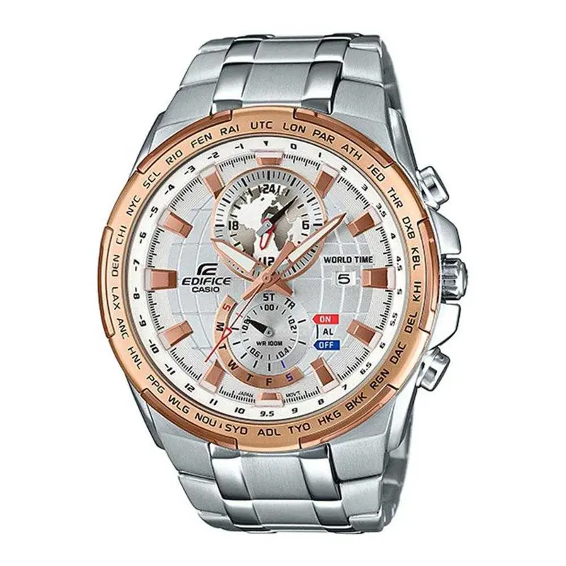 Casio Edifice Efr-550D-7Avudf Chronograph Two Tone Stainless Steel Men's Watch 1