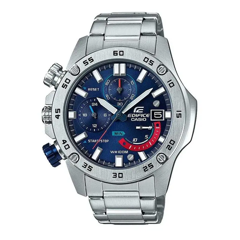 Casio Edifice Efr-558D-2Avudf Chronograph Silver Stainless Steel Men's Watch 1