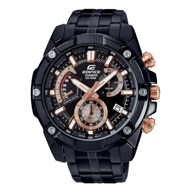 Casio Edifice Efr-559Dc-1Avudf Chronograph Black Stainless Steel Men's Watch 1