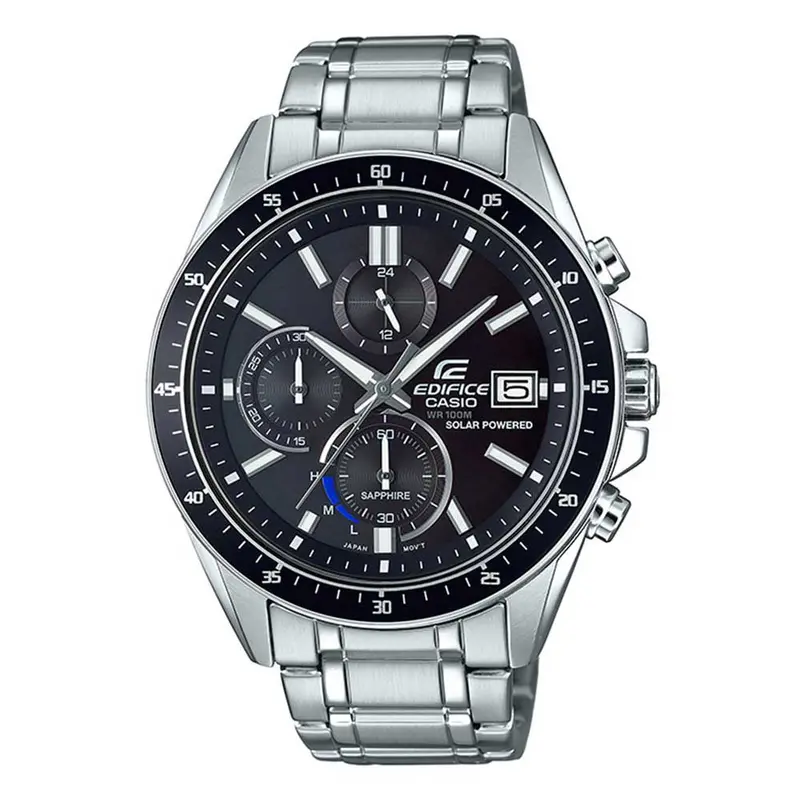 Casio Edifice Efs-S510d-1Avupr Solar Silver Stainless Steel Men's Watch 1