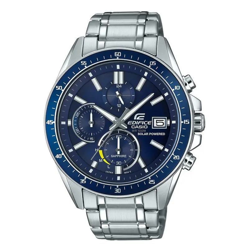 Casio Edifice Efs-S510d-2Avupr Solar Silver Stainless Steel Men's Watch 1