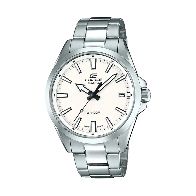 Casio Edifice Efv-100D-7Avudf-P Silver Stainless Steel Strap Men's Watch 1