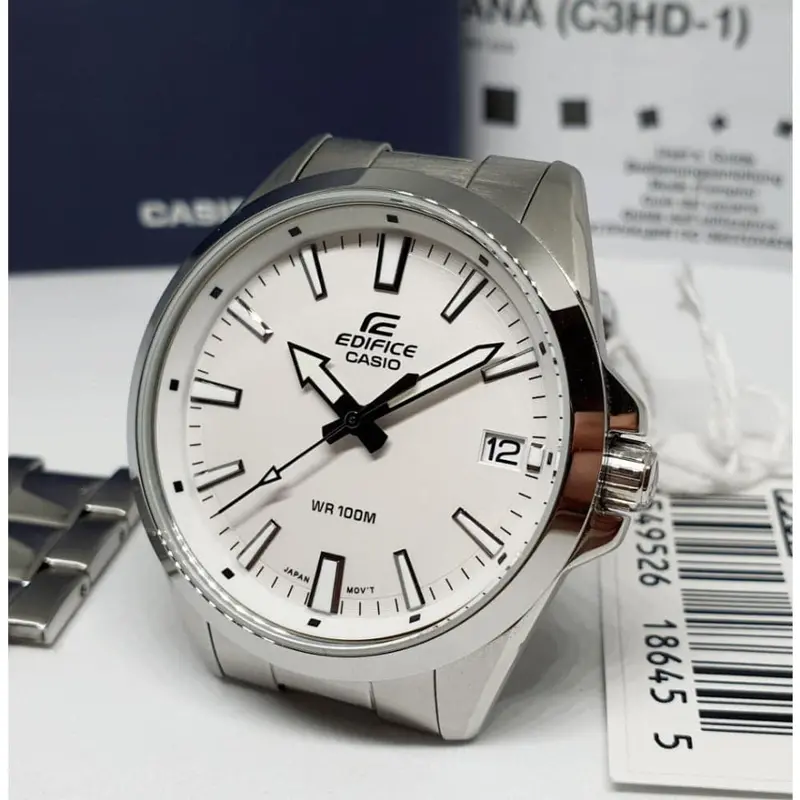 Casio Edifice Efv-100D-7Avudf Silver Stainless Steel Strap Men's Watch 2