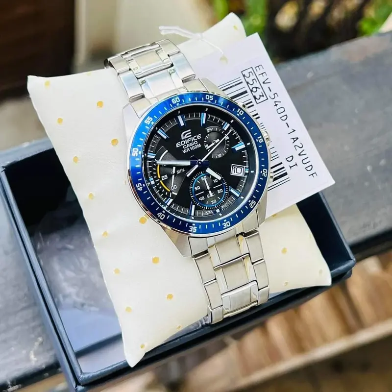 Casio Edifice Efv-540D-1A2vudf Chronograph Silver Stainless Steel Men's Watch 2