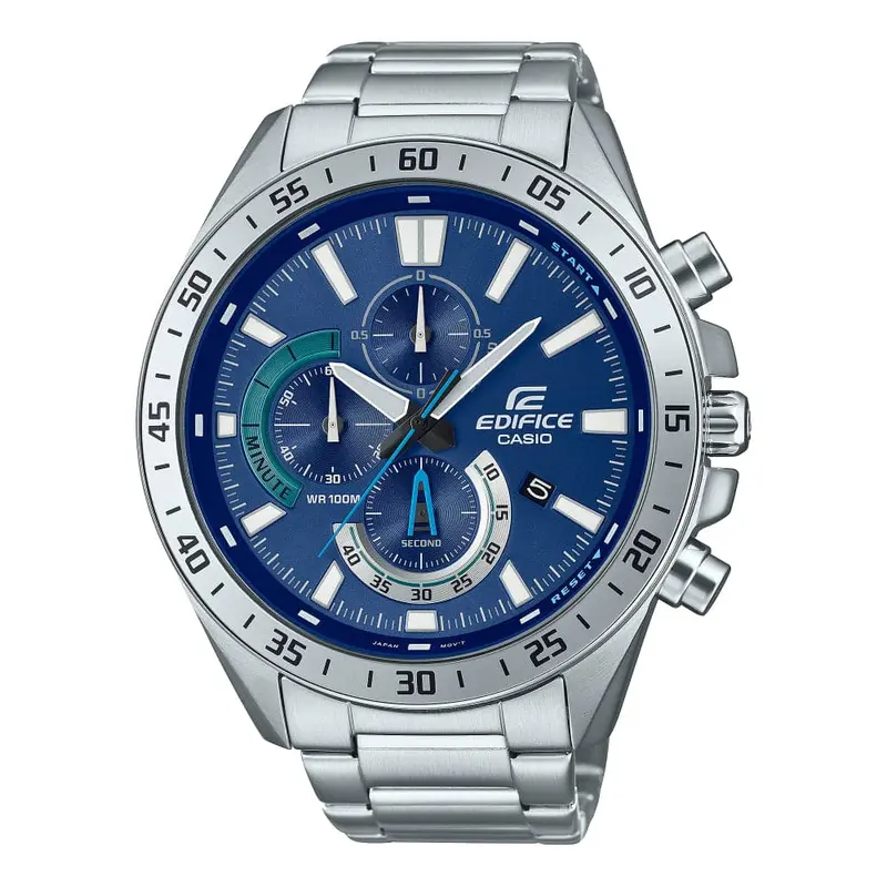 Casio Edifice Efv-620D-2Avudf Blue Dial Stainless Steel Men's Watch 1