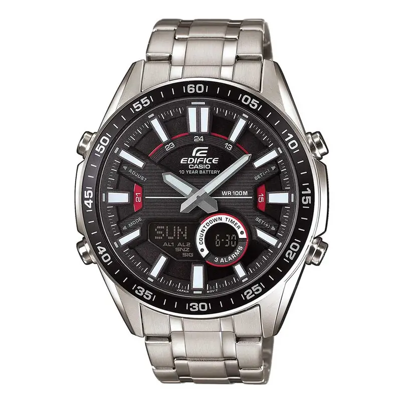 Casio Edifice Efv-C100d-1Avdf Chronograph Silver Stainless Steel Men's Watch 1