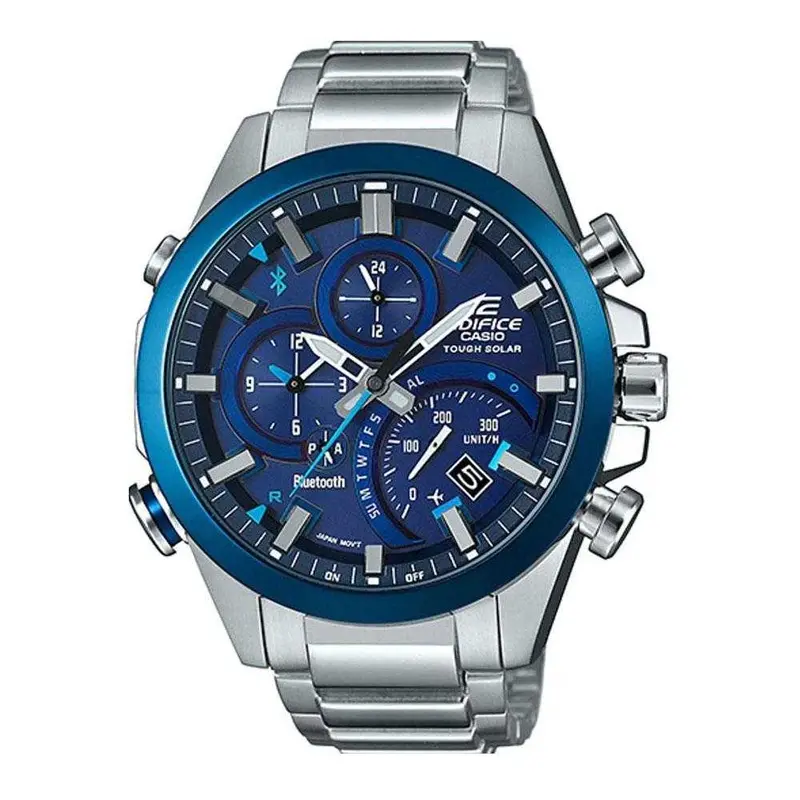 Casio Edifice Eqb-500Db-2Adr Chronograph Silver Stainless Steel Men's Watch 1