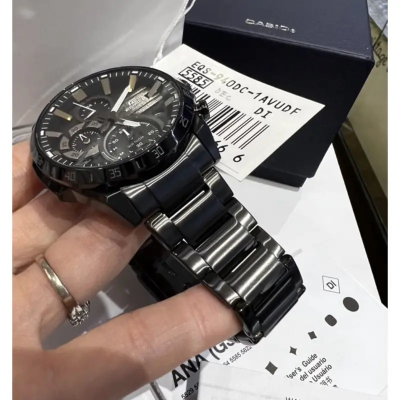 Casio Edifice Eqs-940Dc-1Avudf Black Stainless Steel Men Watch 2