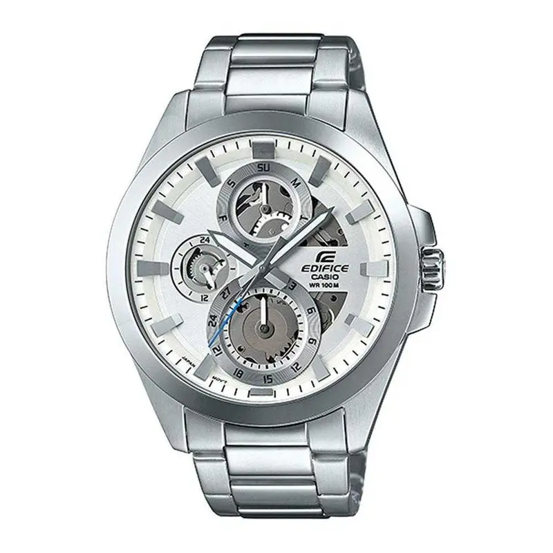 Casio Edifice Esk-300D-7Avudf Chronograph Silver Stainless Steel Men's Watch 1