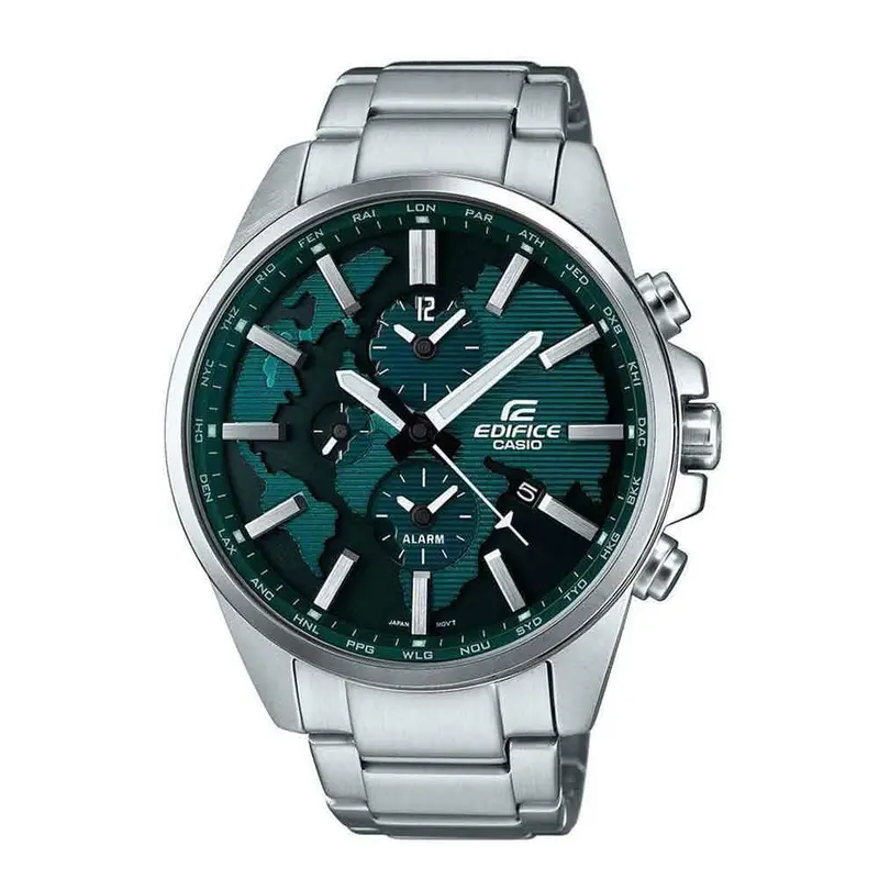 Casio Edifice Etd-300D-3Avudf Chronograph Silver Stainless Steel Men's Watch 1
