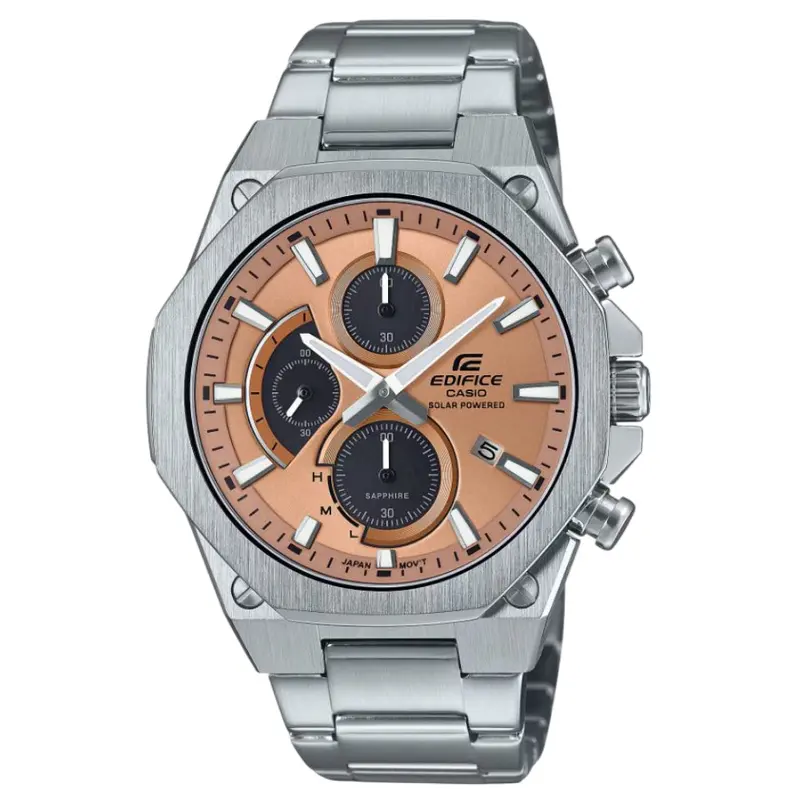 Casio Edifice Silver Stainless Steel Strap Men Watch Efs-S570d-5Audf 1