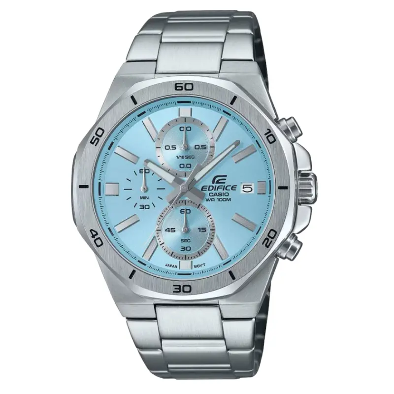 Casio Edifice Silver Stainless Steel Strap Men Watch Efv-640D-2Bvudf-P 1
