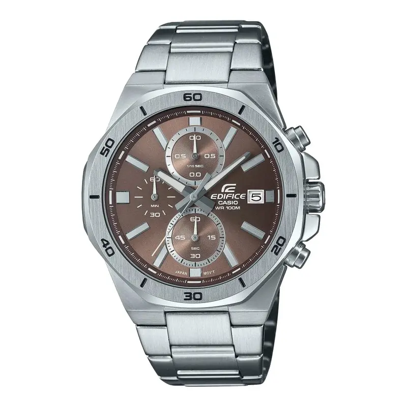 Casio Edifice Silver Stainless Steel Strap Men Watch Efv-640D-5Avudf-P 1